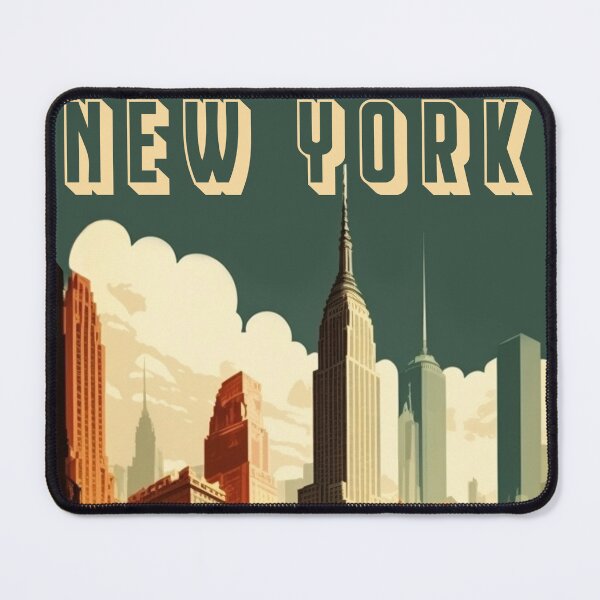 Item preview, New York USA Vintage Travel Poster Retro Empire State designed and sold by artra-shop.