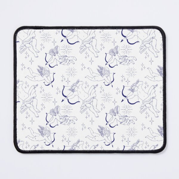 Item preview, Blue and White Trio of Cupids Pattern with Stars designed and sold by cute-tea-cat.