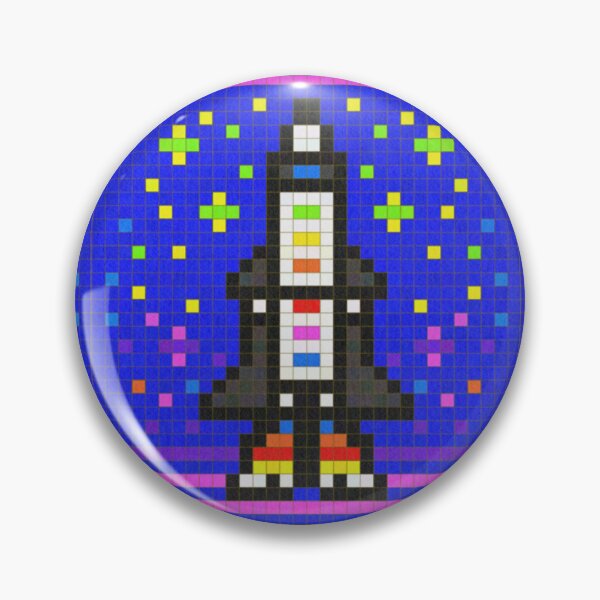 Item preview, Rocket Ship Pixel Painting designed and sold by CozyPixelFluff.
