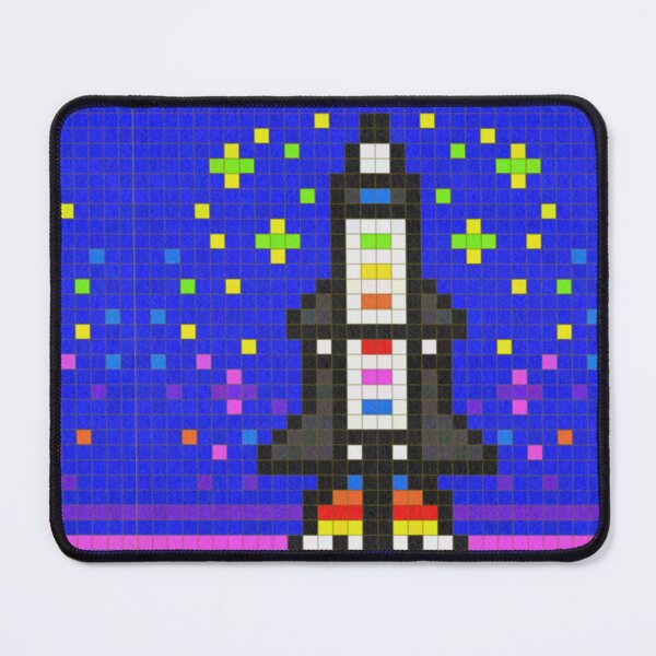 Item preview, Rocket Ship Pixel Painting designed and sold by CozyPixelFluff.