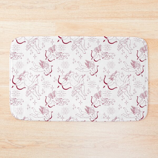 Item preview, Red and White Trio of Cupids Pattern with Stars designed and sold by cute-tea-cat.