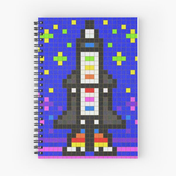 Item preview, Rocket Ship Pixel Painting designed and sold by CozyPixelFluff.