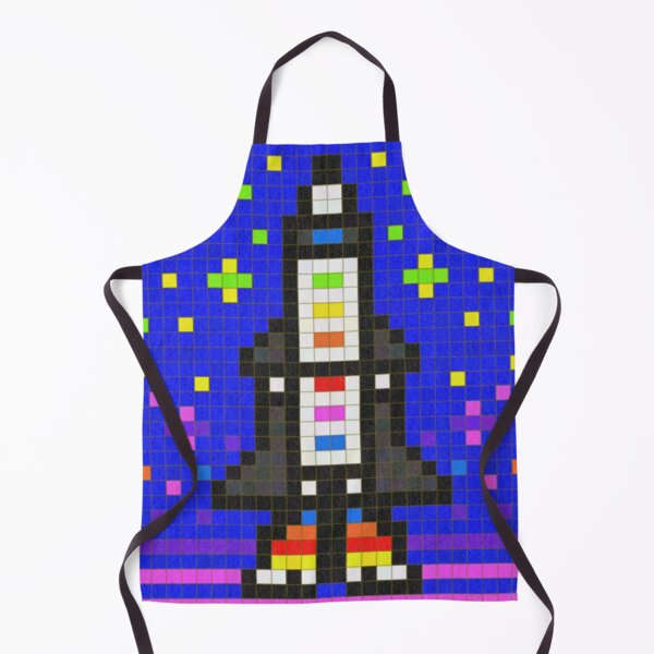 Item preview, Rocket Ship Pixel Painting designed and sold by CozyPixelFluff.