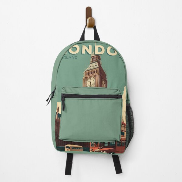 Item preview, London England Vintage Travel Poster Big Ben Tower Retro designed and sold by artra-shop.