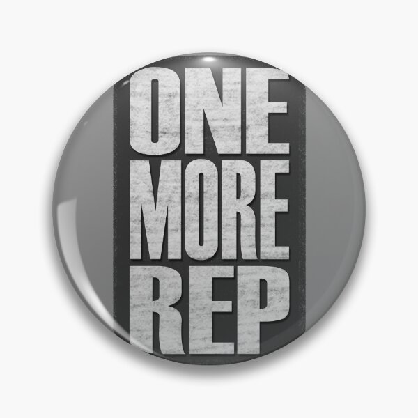 Item preview, One More Rep - Grey, black, white - fitness, motivational designed and sold by Honest-Quotes.