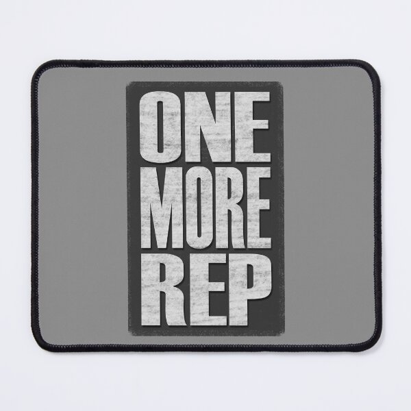 Item preview, One More Rep - Grey, black, white - fitness, motivational designed and sold by Honest-Quotes.