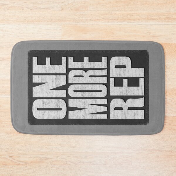 Item preview, One More Rep - Grey, black, white - fitness, motivational designed and sold by Honest-Quotes.