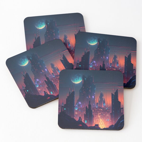 Item preview, Anime Cityscape designed and sold by LinearDimension.