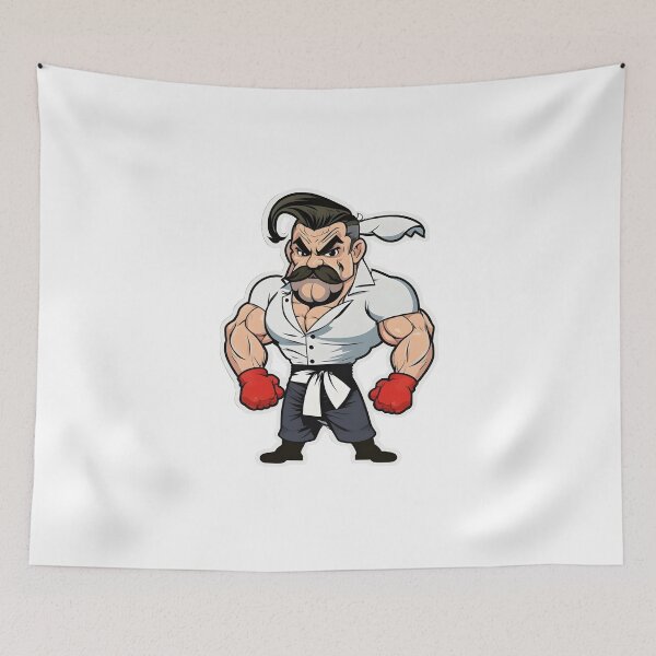 Item preview, Minimal Fighter Sticker designed and sold by HjunezLogos.