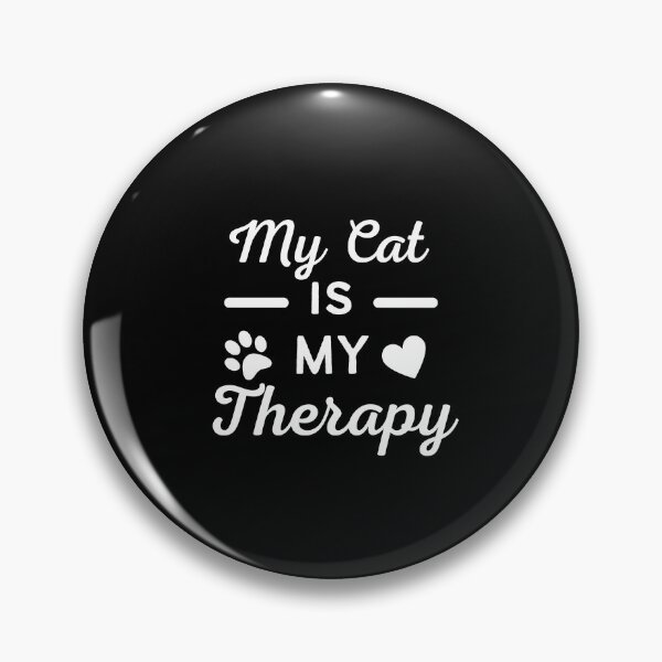 Item preview, Diseño "Mi gato es mi terapia": un regalo perfecto para los amantes de los gatos designed and sold by HappyGoodTees.