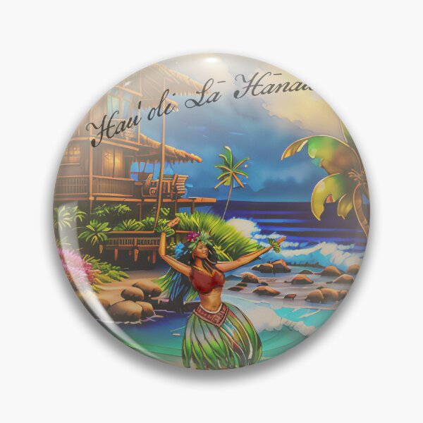 Item preview, Hawaiian Hula Birthday Card designed and sold by sunnthreads.