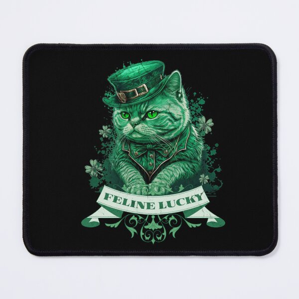 Item preview, St Patrick's Day Vintage Feline Lucky V6 Saint Patrick's Day 2023 designed and sold by Trinket-Trickster.