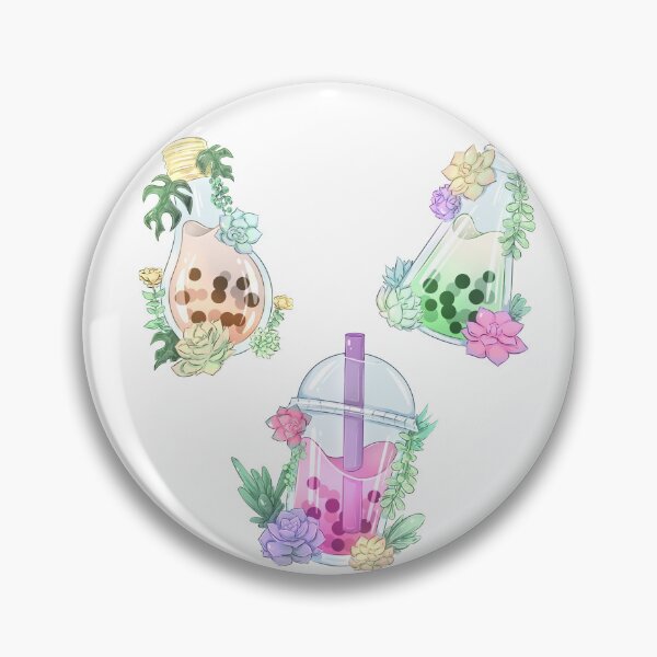 Item preview, Succulent Bubble Tea Bottles Set designed and sold by averiillustrate.