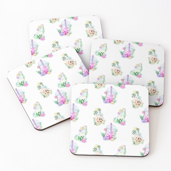 Item preview, Succulent Bubble Tea Bottles Set designed and sold by averiillustrate.