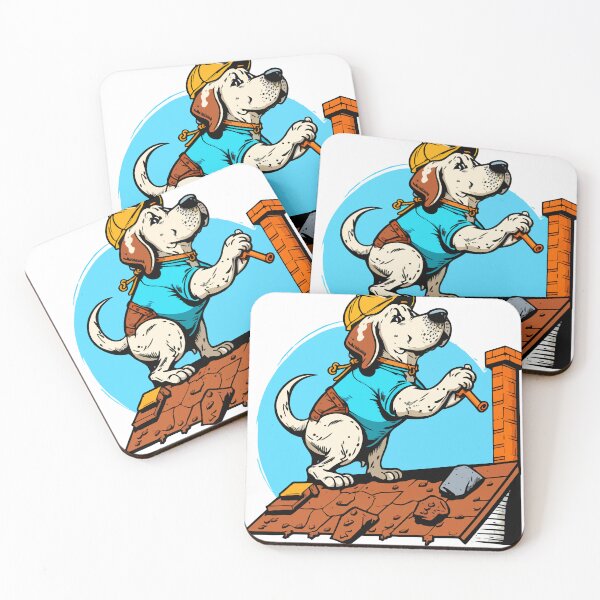 Item preview, Mason The Roofer Woofer - Roofing Dog designed and sold by Jay Mayor Designs.