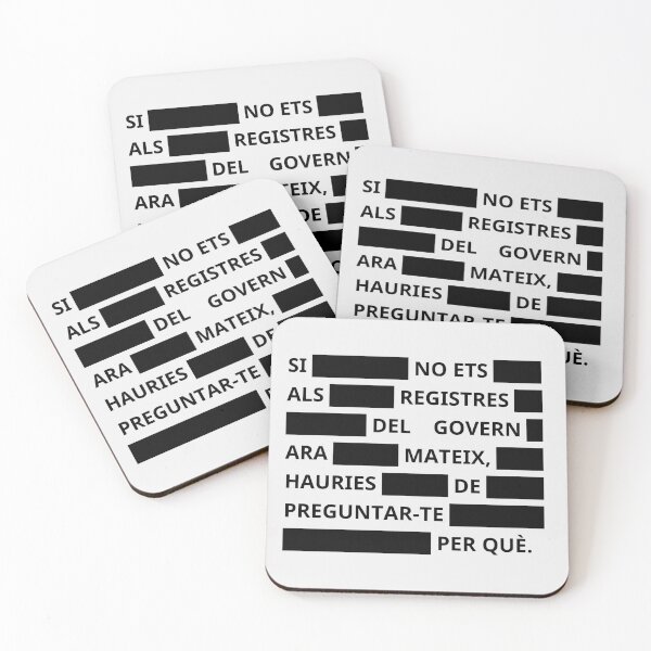 Item preview, SI NO ETS ALS REGISTRES DEL GOVERN ARA MATEIX, HAURIES DE PREGUNTAR-TE PER QUÈ designed and sold by Arxiu Today.