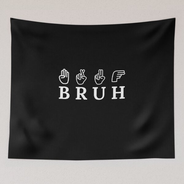 Item preview, Funny Bruh Sign Language designed and sold by Harmonick-Tees.