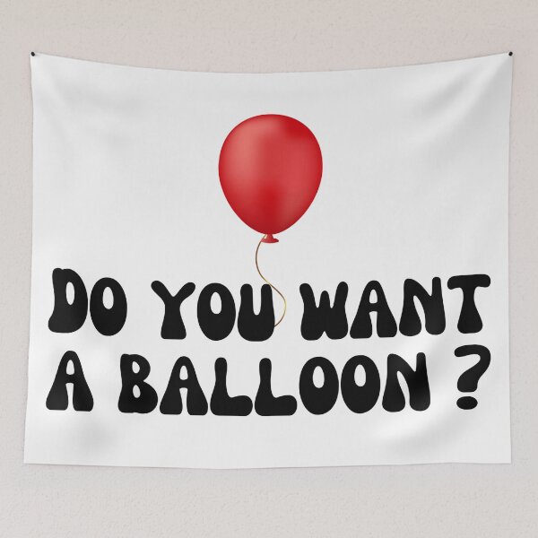 Item preview, Do you want a balloon ?-Black designed and sold by DrawingAndText.