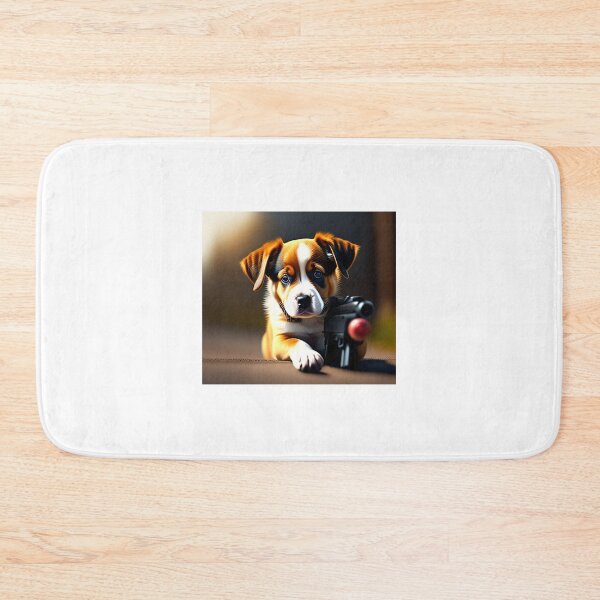 Item preview, Cute Dog With A Gun designed and sold by Deadlyhal.