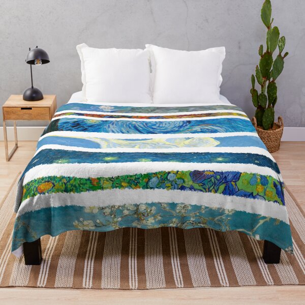 Item preview, Collage de rayas de Van Gogh con papel rasgado designed and sold by Inktown.