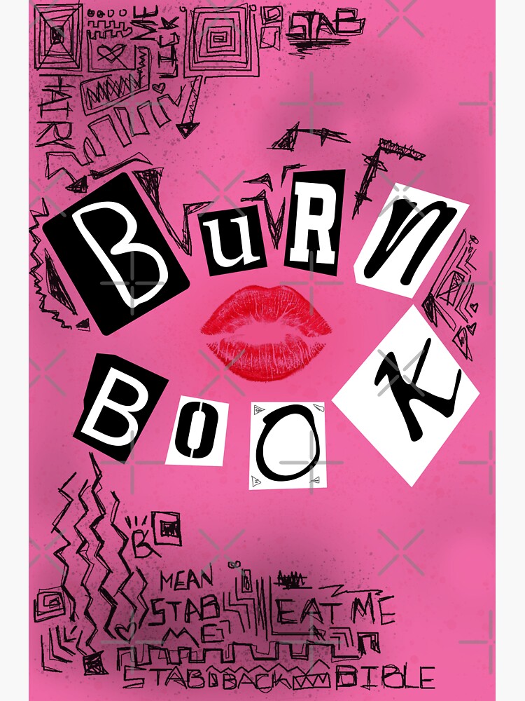 Mean Girls - Burn Book Sticker for Sale by MysticalBabe