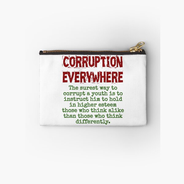 Item preview, The Surest Way To Corrupt A Youth - Corruption Quote designed and sold by CrankyOldDude.