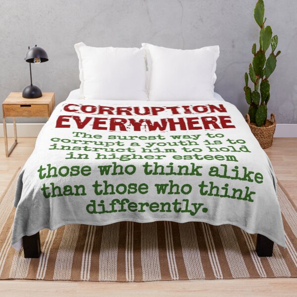 Item preview, The Surest Way To Corrupt A Youth - Corruption Quote designed and sold by CrankyOldDude.