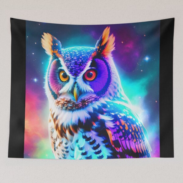Item preview, Nebula owl designed and sold by Mesha Gainer.