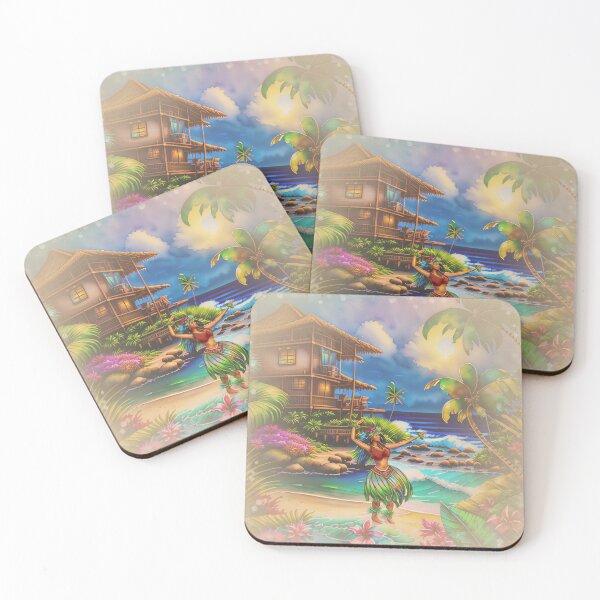 Item preview, Hawaiian Hula Dance On The Beach designed and sold by sunnthreads.