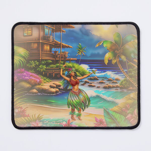 Item preview, Hawaiian Hula Dance On The Beach designed and sold by sunnthreads.