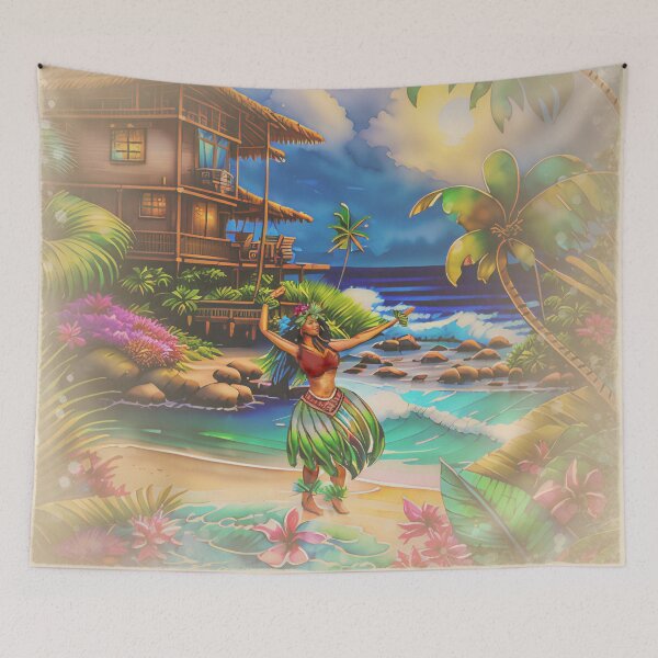 Item preview, Hawaiian Hula Dance On The Beach designed and sold by sunnthreads.
