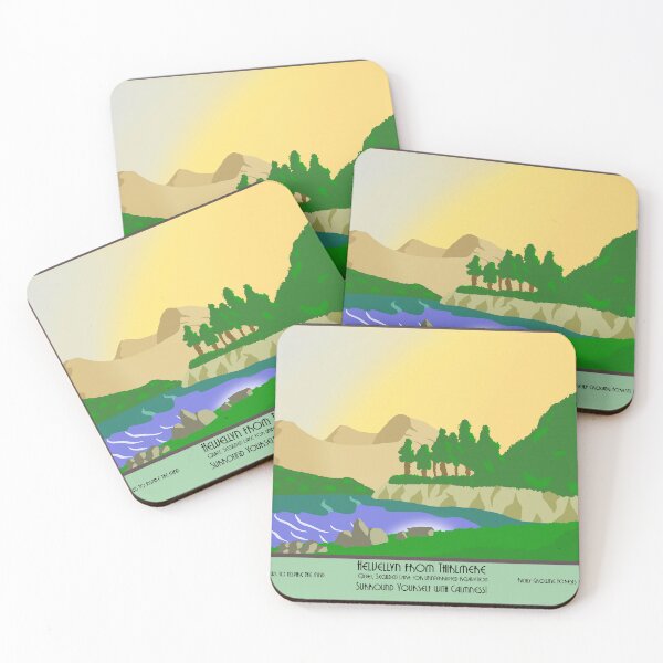 Item preview, Helvellyn and Thirlmere Poster designed and sold by LakelandDrawing.