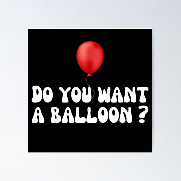 Item preview, Do you want a balloon ?-White designed and sold by DrawingAndText.