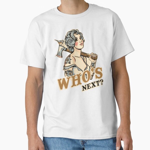 Item preview, Who's Next? Tattooed Retro Rockabilly Pinup Girl With An Axe designed and sold by The Whiskey Ginger Design Shop.