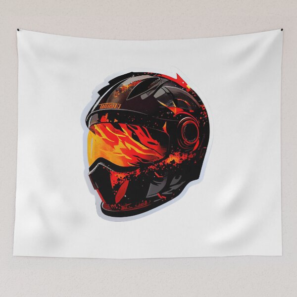 Item preview, Fire Amazing Helmet designed and sold by MrBadDream.