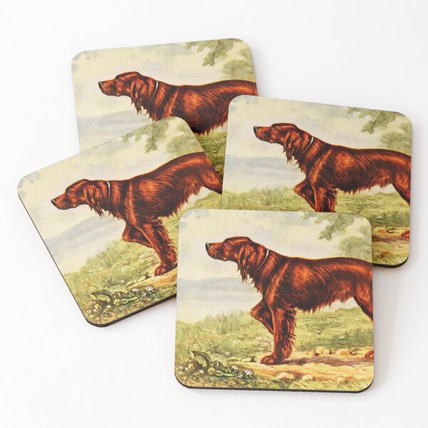 Item preview, Vintage Irish Setter Painting 1914 designed and sold by w-world-life-co.