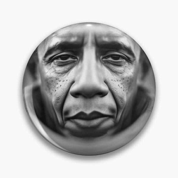 Item preview, Barack Obama (black and white portrait) designed and sold by UglyAIArtwork.