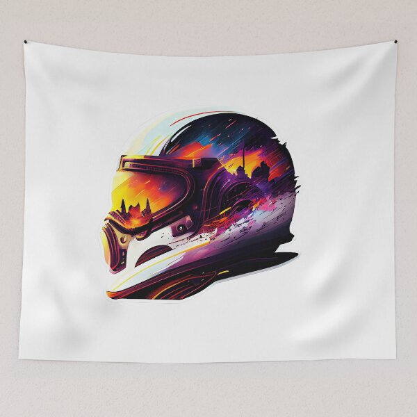Item preview, Colorful Cyberpunk Helmet designed and sold by MrBadDream.