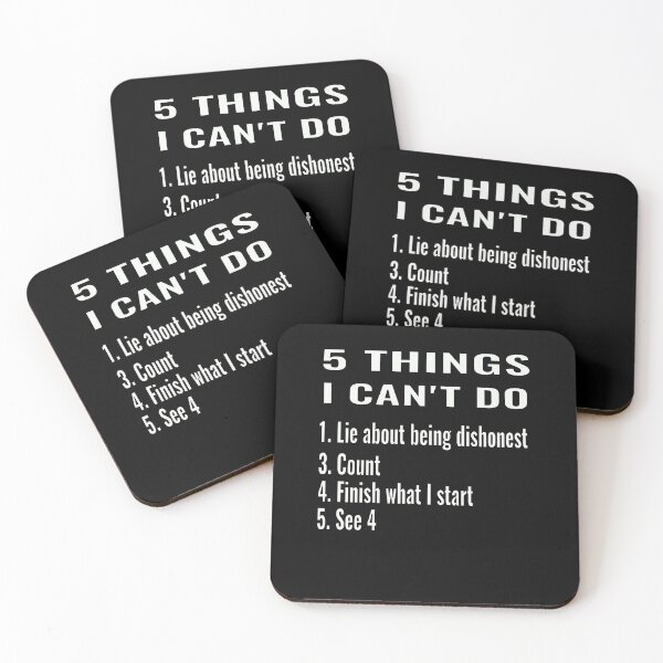 Item preview, 5 things I can't do  designed and sold by CottagePop.