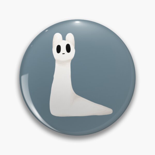 Item preview, Rainworld White Scug, Gamer Fan Art, Rain World Game, Cute white slug cat designed and sold by feralandfine.