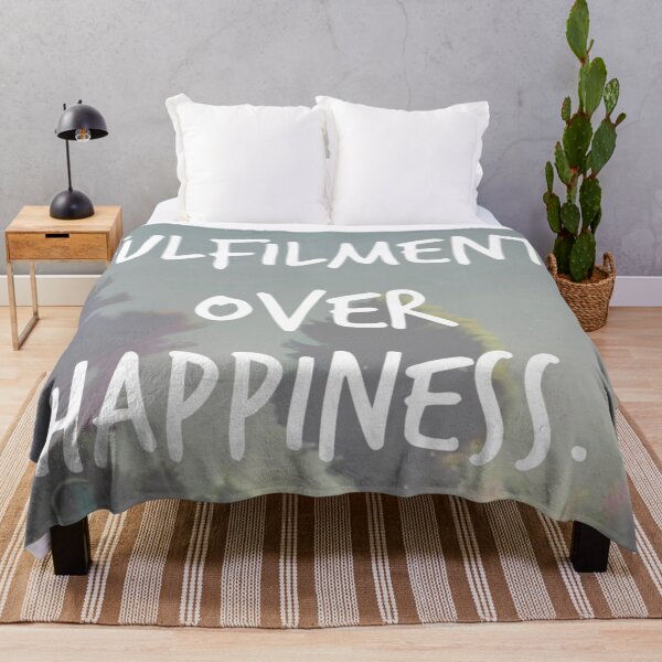 Item preview, fulfilment over happiness. designed and sold by Bethan Rose Studio.