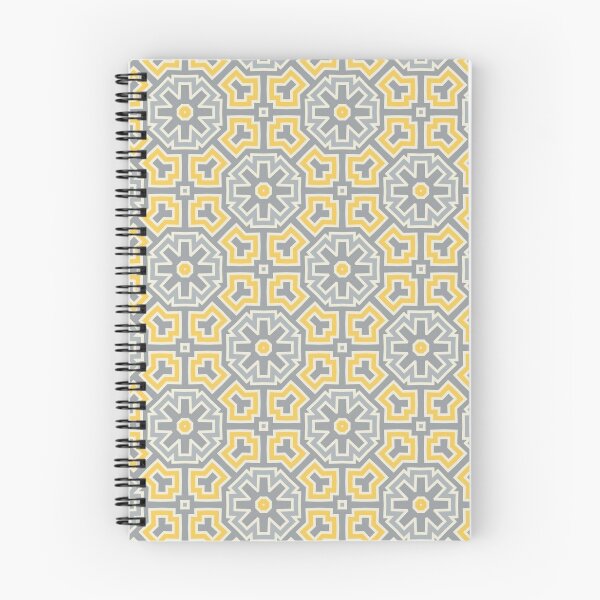 Aperçu de l'œuvre Motif géométrique jaune et gris créée et vendue par Feramici.