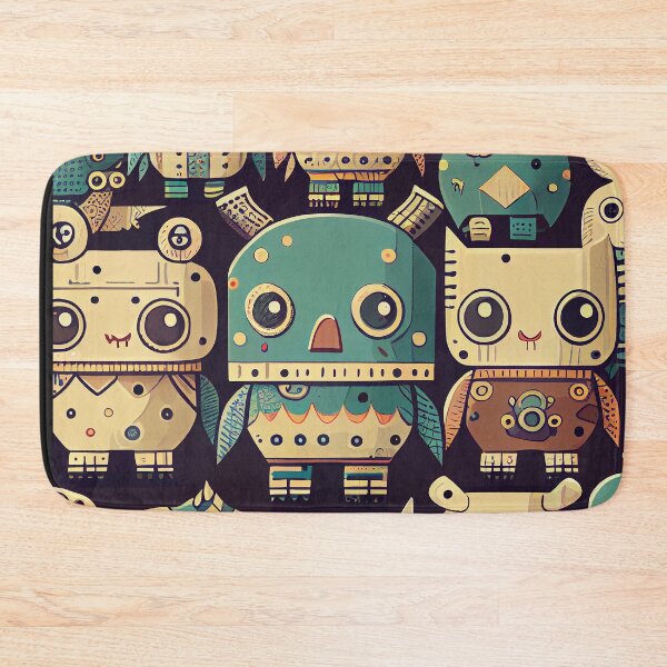 Artikelvorschau, Cute Robots Pattern entworfen und verkauft von CutePatternsRB.