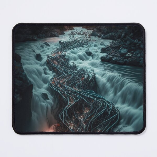 Item preview, Electric current cables running through a river designed and sold by RK - Shop.