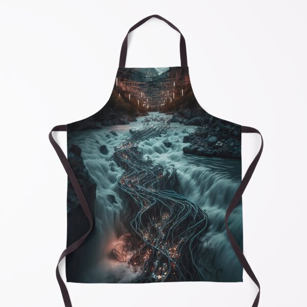 Item preview, Electric current cables running through a river designed and sold by RK - Shop.