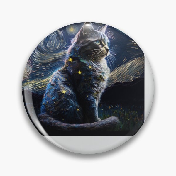 Item preview, Cat Starry Night designed and sold by Yonik ★★★★★.