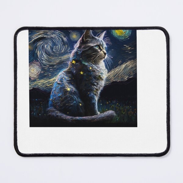 Item preview, Cat Starry Night designed and sold by Yonik ★★★★★.