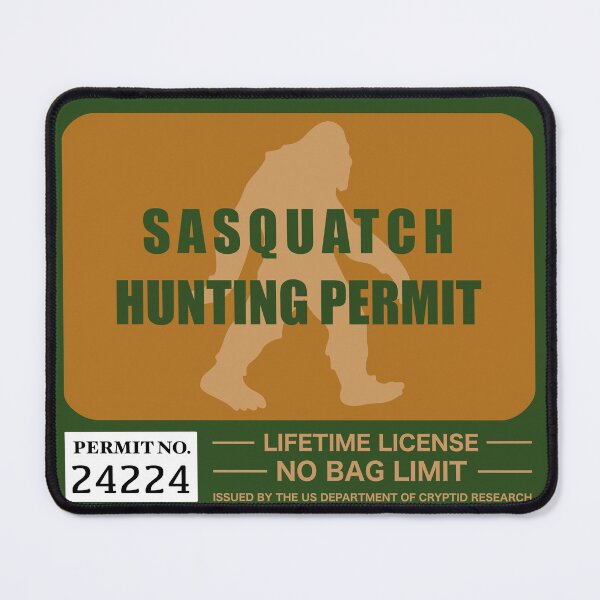 Item preview, Sasquatch Hunting Permit designed and sold by haldoodles18.