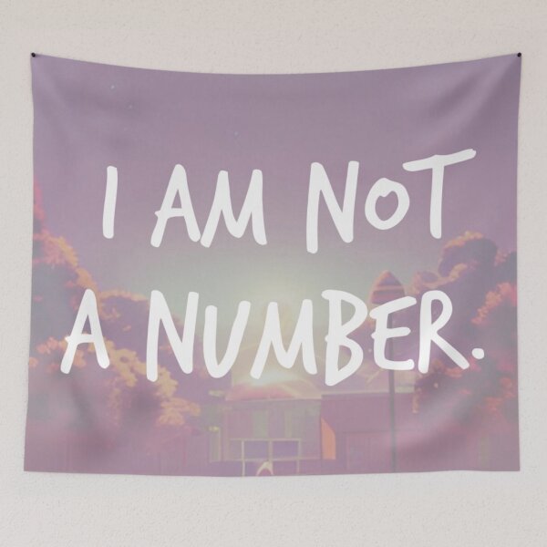 Item preview, i am  not a number. designed and sold by Bethan Rose Studio.