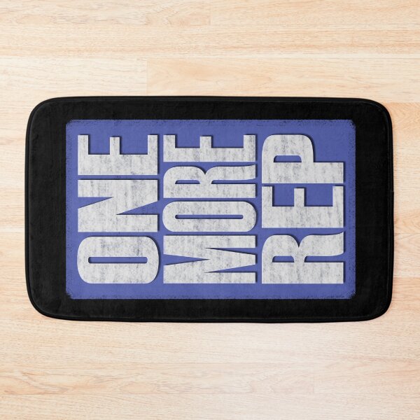 Item preview, One More Rep - Blue, black, white - fitness, motivational designed and sold by Honest-Quotes.